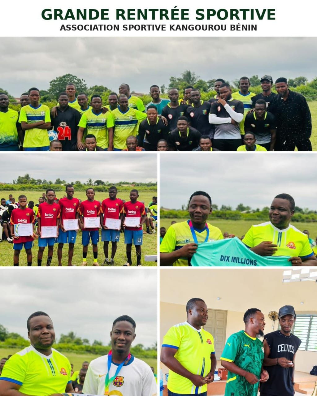 AS Kangourou Bénin : une rentrée en fanfare entre générations et passion du football